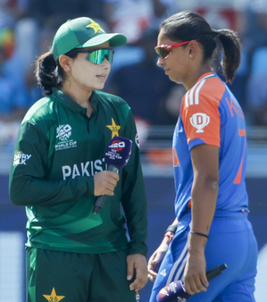 Women’s T20 WC: Harmanpreet Kaur, Fatima Sana skip handshake again during toss time