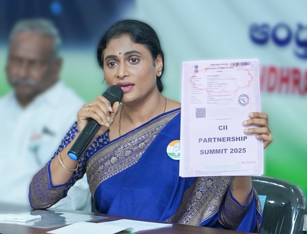 Andhra: Sharmila demands TDP-led coalition to raise farmers’ voice in Parliament Andhra: Sharmila demands TDP-led coalition to raise farmers’ voice in Parliament