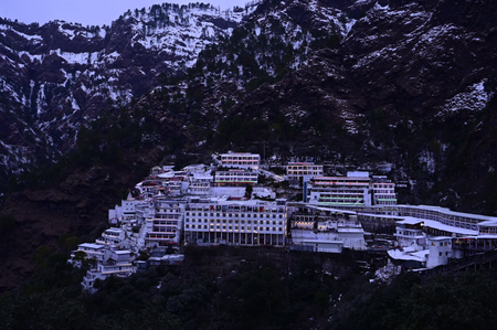 Landslide hits Mata Vaishno Devi shrine track, Yatra remains unaffected Landslide hits Mata Vaishno Devi shrine track, Yatra remains unaffected