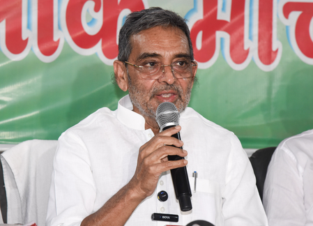 Bihar: Upendra Kushwaha questions Tejashwi Yadav’s absence amid Bakipur bypoll
