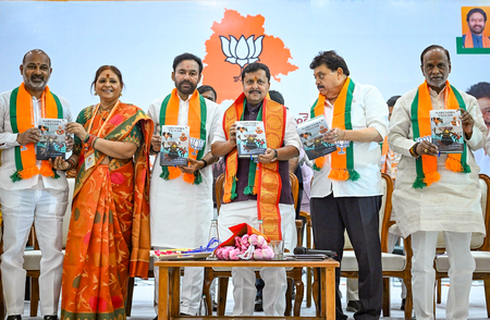 Telangana BJP leaders slam Revanth Reddy for mocking Nitin Nabin Telangana BJP leaders slam Revanth Reddy for mocking Nitin Nabin