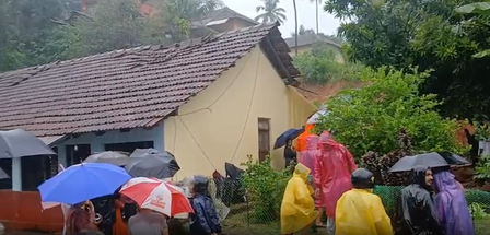 Karnataka: Three killed as retaining wall collapses on houses in rain-triggered landslide Karnataka: Three killed as retaining wall collapses on houses in rain-triggered landslide