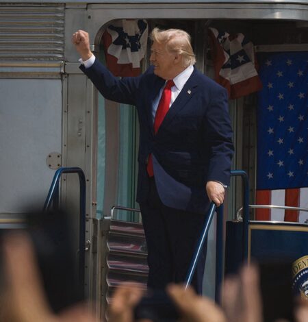 Trump warns against communism at North Dakota event