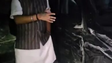BJP MLA Brijbhushan Rajput narrowly escapes road mishap in UP’s Mahoba