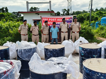 DRI seizes banned cough syrup worth Rs 6.54 crore from goods train from Bihar in Agartala; one held DRI seizes banned cough syrup worth Rs 6.54 crore from goods train from Bihar in Agartala; one held