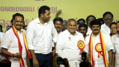 Former AIADMK ministers C Vijayabaskar, MR Vijayabaskar Join TVK with supporters