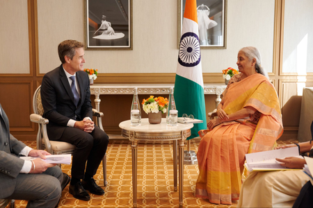 FM Sitharaman holds discussion with Flying Whales chief on French firm’s India plans FM Sitharaman holds discussion with Flying Whales chief on French firm’s India plans