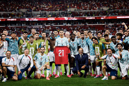 Ronaldo puts on No. 21 shirt to honour Diogo Jota after Portugal’s win