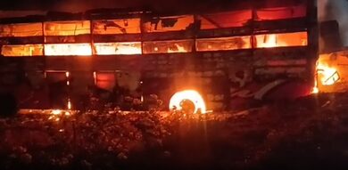 Raj bus fire: Six charred victims identified via DNA testing; bodies handed over to families Raj bus fire: Six charred victims identified via DNA testing; bodies handed over to families
