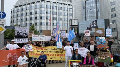 Hundreds march in Switzerland against China’s ethnic unity law, seek global intervention Hundreds march in Switzerland against China’s ethnic unity law, seek global intervention