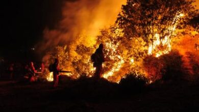 Wildfire rages in Spain, scorching 2,300 hectares of land