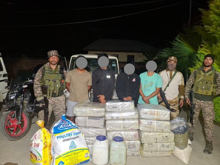 Six militants, four drug smugglers arrested in Manipur; arms, ganja seized Six militants, four drug smugglers arrested in Manipur; arms, ganja seized