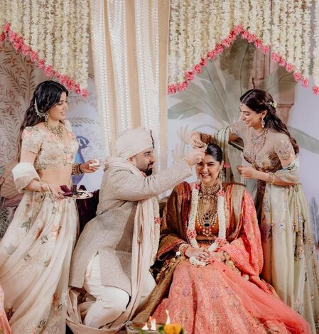 Khushi Kapoor fulfils bridesmaid duties, helps sister Anshula Kapoor during her ‘sindoor’ moment at wedding