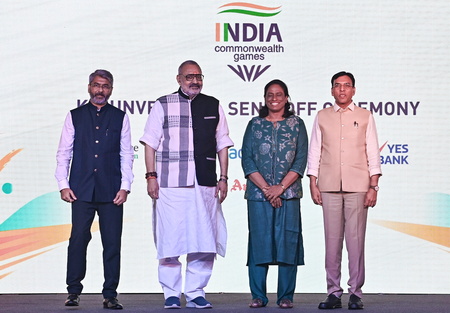 India’s CWG 2026 contingent given grand send-off; official kit for Glasgow unveiled India’s CWG 2026 contingent given grand send-off; official kit for Glasgow unveiled