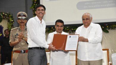 Gujarat CM presents appointment letters to 449 newly selected Unarmed Police Sub-Inspectors Gujarat CM presents appointment letters to 449 newly selected Unarmed Police Sub-Inspectors