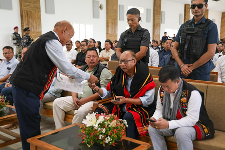 Manipur CM reviews development projects in Naga-dominated Senapati Manipur CM reviews development projects in Naga-dominated Senapati