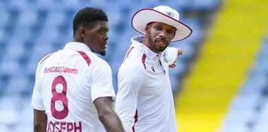 West Indies fined 10 per cent match fee, docked two WTC points for slow over-rate against Sri Lanka West Indies fined 10 per cent match fee, docked two WTC points for slow over-rate against Sri Lanka