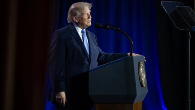 Trump warns of communist threat to the US Trump warns of communist threat to the US