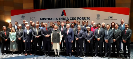 PM Modi participates in India-Australia CEO Forum in Melbourne