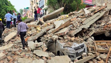 Three dead, one injured after building collapses in Delhi’s Rohini amid heavy rain Three dead, one injured after building collapses in Delhi’s Rohini amid heavy rain