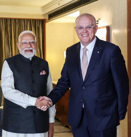 PM Modi, ex-Australian PM Morrison meet in Melbourne, discuss growing strategic ties PM Modi, ex-Australian PM Morrison meet in Melbourne, discuss growing strategic ties
