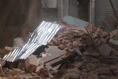 Historic clock tower at Kozhikode railway station comes crashing down, no casualties
