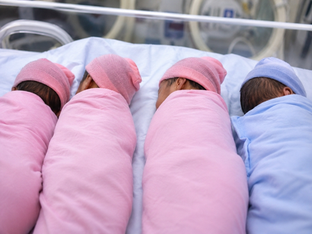 Rajasthan woman delivers three daughters and a son in rare quadruplet birth