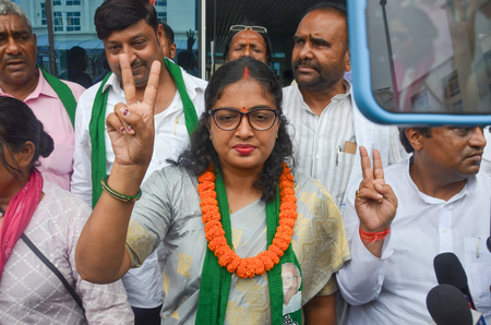 RJD’s Rekha Gupta files nomination for Bankipur bypoll, vows to end BJP stronghold