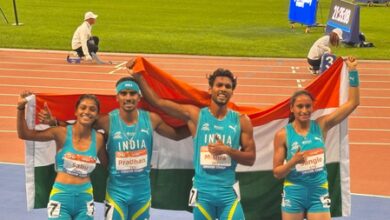 Indian mixed 4x400m relay team wins gold in Asian U23 Athletics Indian mixed 4x400m relay team wins gold in Asian U23 Athletics