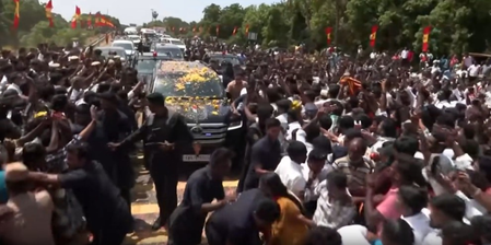Security tightened in Karur as CM Vijay receives grand welcome during visit