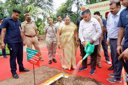133 Eco Task Force takes part in mega sapling plantation drive in Chandigarh