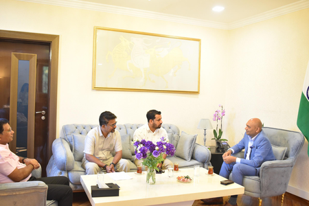 Indian Ambassador in Azerbaijan discusses upcoming activities with diaspora Indian Ambassador in Azerbaijan discusses upcoming activities with diaspora