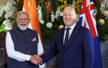 PM Modi holds talks with Christopher Luxon, India-New Zealand ties elevated to Strategic Partnership PM Modi holds talks with Christopher Luxon, India-New Zealand ties elevated to Strategic Partnership