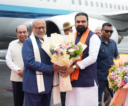 Vice President CP Radhakrishnan arrives in Gaya for Bihar MLAs’ training programme