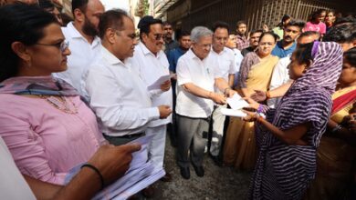 Union Minister CR Paatil distributes flood relief assistance to affected families in Surat