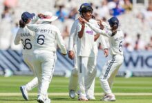 One-off Test: Kranti, Sayali strike early, Rana breaks stand as England reach 137/5 at Lunch