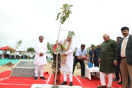 Gujarat: HM Amit Shah, CM Patel join ‘Mission Five Million Trees’ drive in Ahmedabad