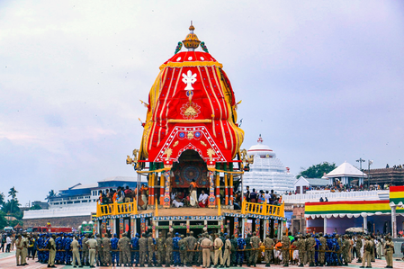 Chariots ready, security tightened: Puri gears up for grand Rath Yatra Chariots ready, security tightened: Puri gears up for grand Rath Yatra