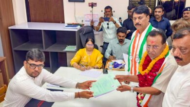 Gujarat: Congress candidate Bhikha Rabari files nomination for Manjalpur bypoll Gujarat: Congress candidate Bhikha Rabari files nomination for Manjalpur bypoll