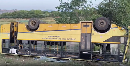 Five killed, 42 injured as two buses collide in TN’s Madurai