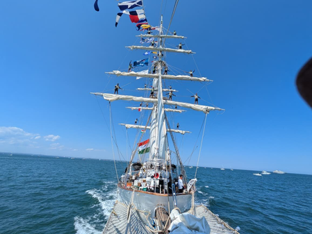 INS Sudarshini showcases India’s maritime heritage at Boston’s Parade of Sail INS Sudarshini showcases India’s maritime heritage at Boston’s Parade of Sail