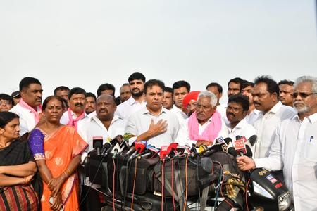 KTR alleges Congress-BJP nexus over Kaleshwaram Project KTR alleges Congress-BJP nexus over Kaleshwaram Project