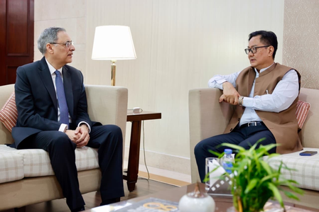 Kiren Rijiju departs for Qatar to convey India’s condolences on former Amir’s demise Kiren Rijiju departs for Qatar to convey India’s condolences on former Amir’s demise