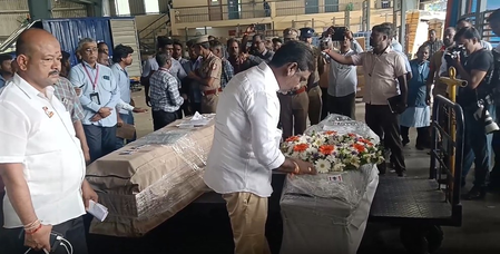 Vietnam boat tragedy: Bodies of three Telugu tourists arrive at Hyderabad airport Vietnam boat tragedy: Bodies of three Telugu tourists arrive at Hyderabad airport