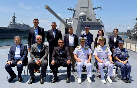 Japan: Defence Secretary Rajesh Kumar visits JMSDF Kure Naval Base in Japan, meets Vice Admiral Matsumoto Tamotsu Japan: Defence Secretary Rajesh Kumar visits JMSDF Kure Naval Base in Japan, meets Vice Admiral Matsumoto Tamotsu