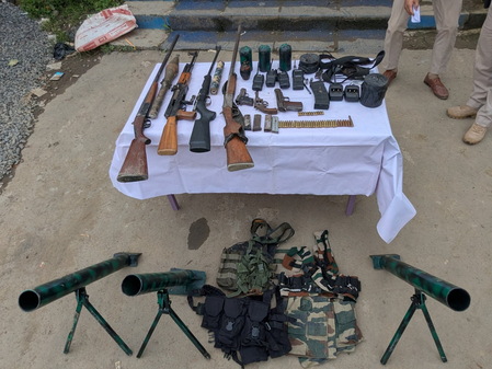Manipur: Huge cache of arms recovered, top militant held; 50 kg opium seized Manipur: Huge cache of arms recovered, top militant held; 50 kg opium seized