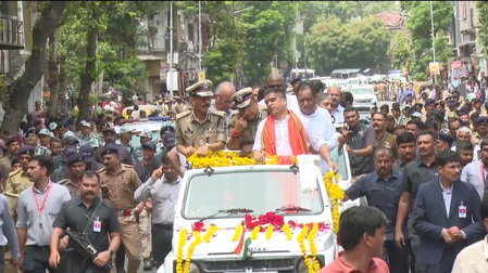 Gujarat Dy CM inspects Ahmedabad Rath Yatra route, reviews security arrangements Gujarat Dy CM inspects Ahmedabad Rath Yatra route, reviews security arrangements