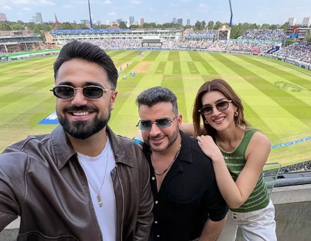 Kriti Sanon enjoys England and India’s match with rumoured boyfriend Kabir Bahia at Edgbaston Stadium Kriti Sanon enjoys England and India’s match with rumoured boyfriend Kabir Bahia at Edgbaston Stadium