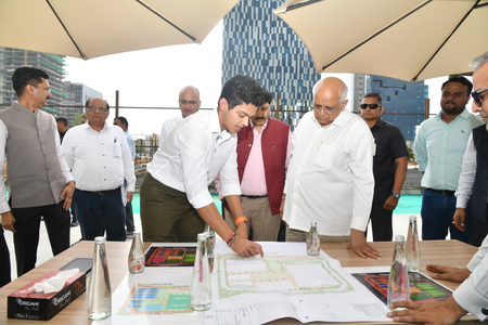 Gujarat CM spends birthday reviewing govt work, inspecting GIFT City projects