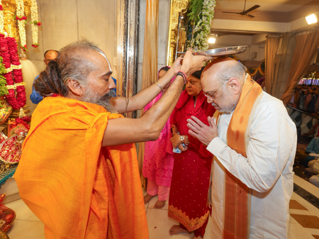 ‘Special sense of spiritual fulfilment’: Amit Shah after performing aarti at Ahmedabad Jagannath Temple ‘Special sense of spiritual fulfilment’: Amit Shah after performing aarti at Ahmedabad Jagannath Temple
